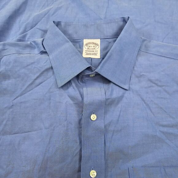 Brooks Brothers Men's Madison Fit Button Down Non Iron Dress Shirt 16.5 33 - Picture 3 of 13